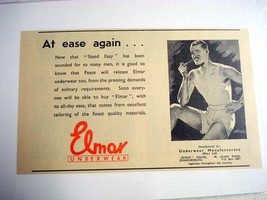 1945 South Africa Ad Elmar Underwear Manufacturers - $7.99