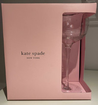 Set of 4 Kate Spade New York Lenox Larabee Dot Balloon Wine Glasses  - NEW - £54.17 GBP