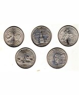 State Quarters 2000P Set Of 5 ,S. Caro, Mass.,N. Hampshire, Mary. Virg  - $20.50 CAD