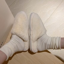 new Warm Plush Fluffy Women Slippers Non-slip Soft Winter Ladies Shoes Home Indo - £21.86 GBP