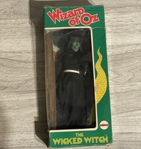 Wizard Of Oz Wicked Witch Doll Vintage 8&quot; MEGO 1974 w/ Broom &amp; Box CIB NRFB - $42.02