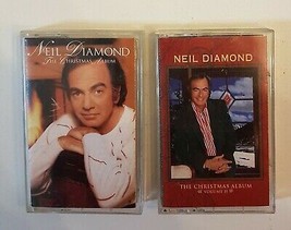 Neil Diamond Christmas Album LOT  Cassette Tape Columbia Dolby Cases Liner Notes - $9.82