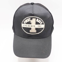 Mesh Snapback Trucker Farmer Hat Cap First Rate Excavate - $24.74