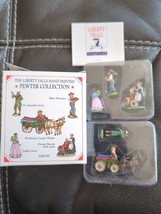 Vintage Liberty Falls Hand Painted Pewter Collection Figurine Set AH195 1999 - £11.38 GBP