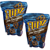 2 Packs FLIPZ Milk Chocolate Covered Pretzels 24 Oz Bag - - $32.90