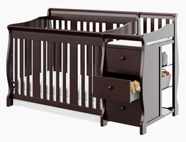 Convertible Baby Crib and Changer 4-in-1 Combo Nursery Toddler 3 Clothes... - £399.66 GBP