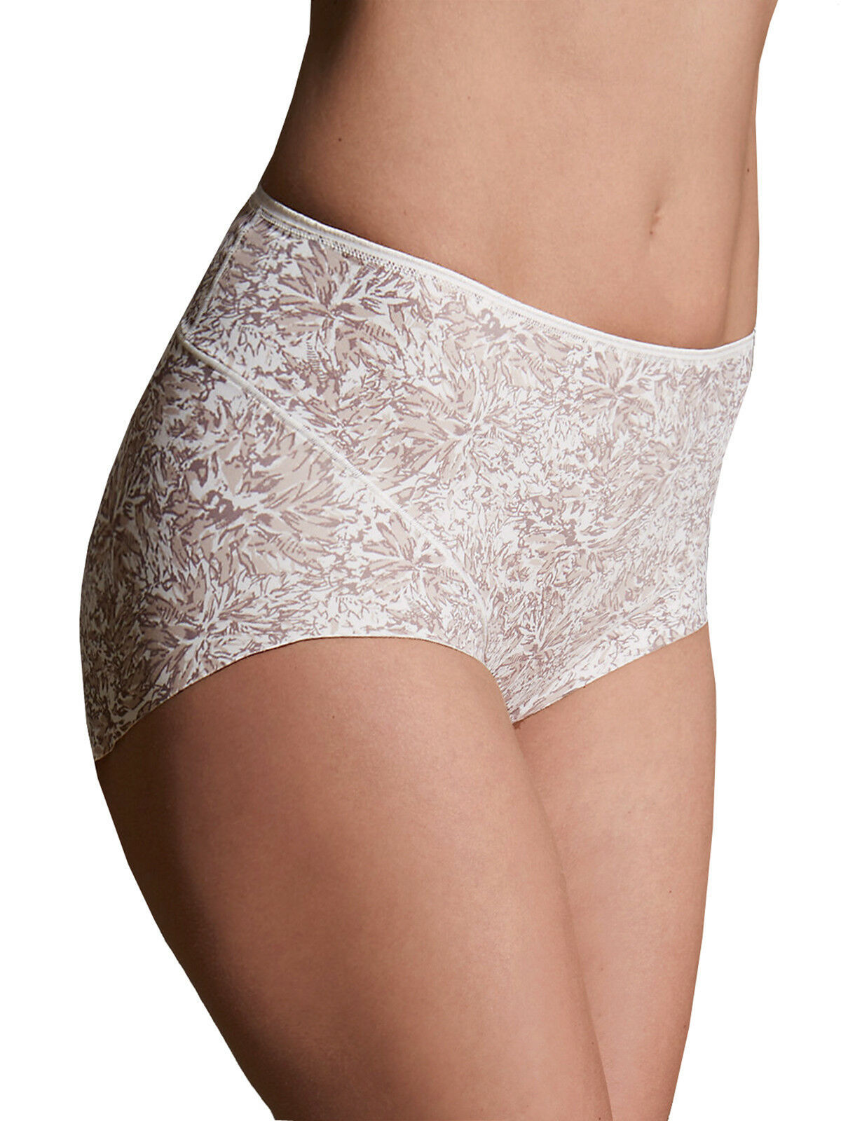 Ex M&amp;S ALMOND Light Control No VPL Printed Full  Pair Brief - Size 8 - $6.13