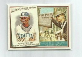 Ken Griffey Jr (Seattle) 2010 Topps Allen &amp; Ginter This Day In History Card #27 - £3.90 GBP