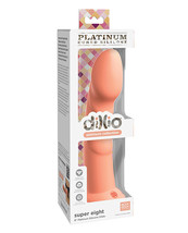 Dillio Platinum 8&quot; Super Eight Silicone Dildo - Peach - £28.91 GBP