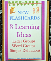 Flashcards / SPELLING READING VOCABULARY / Kids 8-11/ Educational Learni... - $17.00