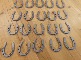 20 PCS CAST IRON SMALL HORSESHOE 3 1/2&quot; x 2 3/4&quot; Horse Nick Nack **SOME ... - $36.99
