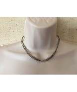 VINTAGE CRYSTAL GLASS BEAD NECKLACE - £3.11 GBP