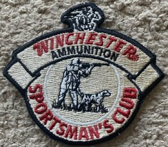 VINTAGE WINCHESTER AMMUNITION SPORTSMAN&#39;S CLUB PATCH - HUNTER &amp; BIRD DOG - £7.84 GBP