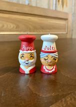 2015 Hallmark Keepsake “Salty and Peppy” Wooden Ornaments - £11.96 GBP