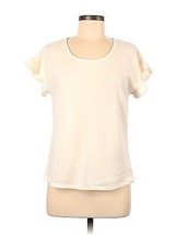 Muk Luks Womens Short Sleeve Top Color Cream Size XL - £24.79 GBP