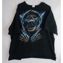 Delta Pro Weight Men&#39;s Graphic Tee Heavy Metal Grim Reaper T-Shirt Size 3XL - $17.81