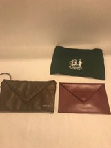 2 leather Brown small purse VINTAGE bag travel clutch MATT NAT La bagaer... - $22.27