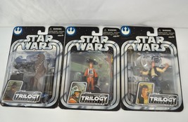 Star Wars Trilogy Collection Action Figures Chewbacca Luke Skywalker Han Solo - £22.68 GBP
