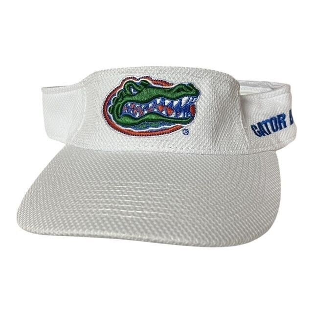 Gator Boosters, Inc. Visor – White with Embroidered Gator Logo, Waffle P... - $10.74