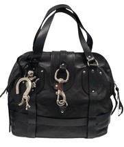 CHLOE Kerala Black Leather Dome Satchel Bag Made in Italy - £381.46 GBP