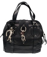CHLOE Kerala Black Leather Dome Satchel Bag Made in Italy - £381.59 GBP
