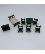 Vintage Sylvanian Forest Families Epoch 1985 Green Furniture Accessories... - $35.50