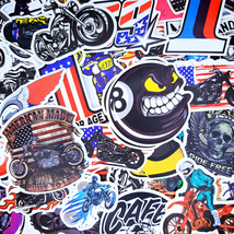 50 PCS Motorbike Sticker Pack, Helmet Motorcycle stickers, Motocross Decals - £10.88 GBP