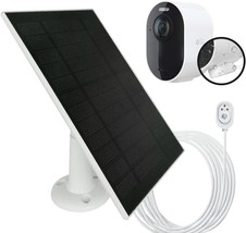 Solar Panel Charge for Arlo Pro 3 Floodlight Arlo Pro4XL ArloPro 5S 2K U... - £41.27 GBP