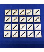 25mm Square Slotted MDF Wooden Bases (x20) Laser Cut FAST SHIPPING US SE... - $3.22