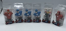 Toy Figurines Paper Weights Set of 6 3 Capt. America 1 Thor 2 Iron Man P... - £8.18 GBP