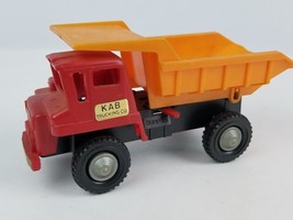 Vintage Topper Toyland KAB Trucking Red Plastic Dump Truck Toy Working D... - $11.87
