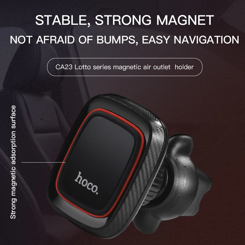 Sporting HOCO Magnetic Car Cell Phone Holder Magnet Stand Air Vent Outlet Mount  - £30.81 GBP