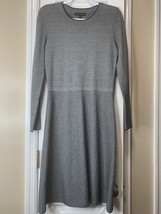 Womens Small Banana Republic Sweater Dress Grey Black - $297.85 MXN