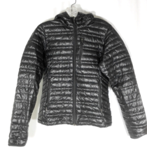 Patagonia Women&#39;s Ultralight Down BLACK Hooded Full Zip Puffer Jacket Size XS - £94.16 GBP