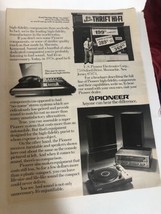 1976 Pioneer Stereo Vintage Print Ad Advertisement pa21 - £6.09 GBP