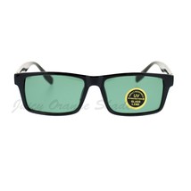 Glass Lens Sunglasses Mens Rectangular Biker Fashion Shades - £9.45 GBP+