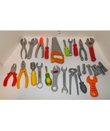 Huge Lot of 27 Different Pretend Play Tools Screw Driver Drill Pliers - $47.47 CAD