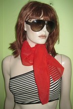 Vintage WOMEN&#39;S Ladies Red Lace Fashion SCARF Wrap  - $19.99