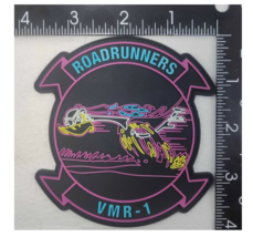 MARINE CORPS VMR-1 ROADRUNNERS SQUADRON PVC PATCH WITH HOOK &amp; LOOP - £31.26 GBP