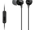 Sony MDR-EX15AP Earphones with Smartphone Mic and Control - Black - $23.99