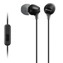 Sony MDR-EX15AP Earphones with Smartphone Mic and Control - Black - $25.99
