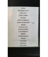 MAROON 5 / ADAM LEVINE - ORIGINAL NOT A COPY ST. LOUIS CONCERT USED SETLIST - $75.00