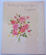 Vintage Norcross The Best Of Wishes On Your Engagement Card 1962 - $3.99
