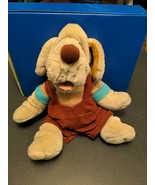 vintage Ganz Bros. 16&quot; Wrinkles dog blood hound puppet EXC. condition - $739.80 MXN