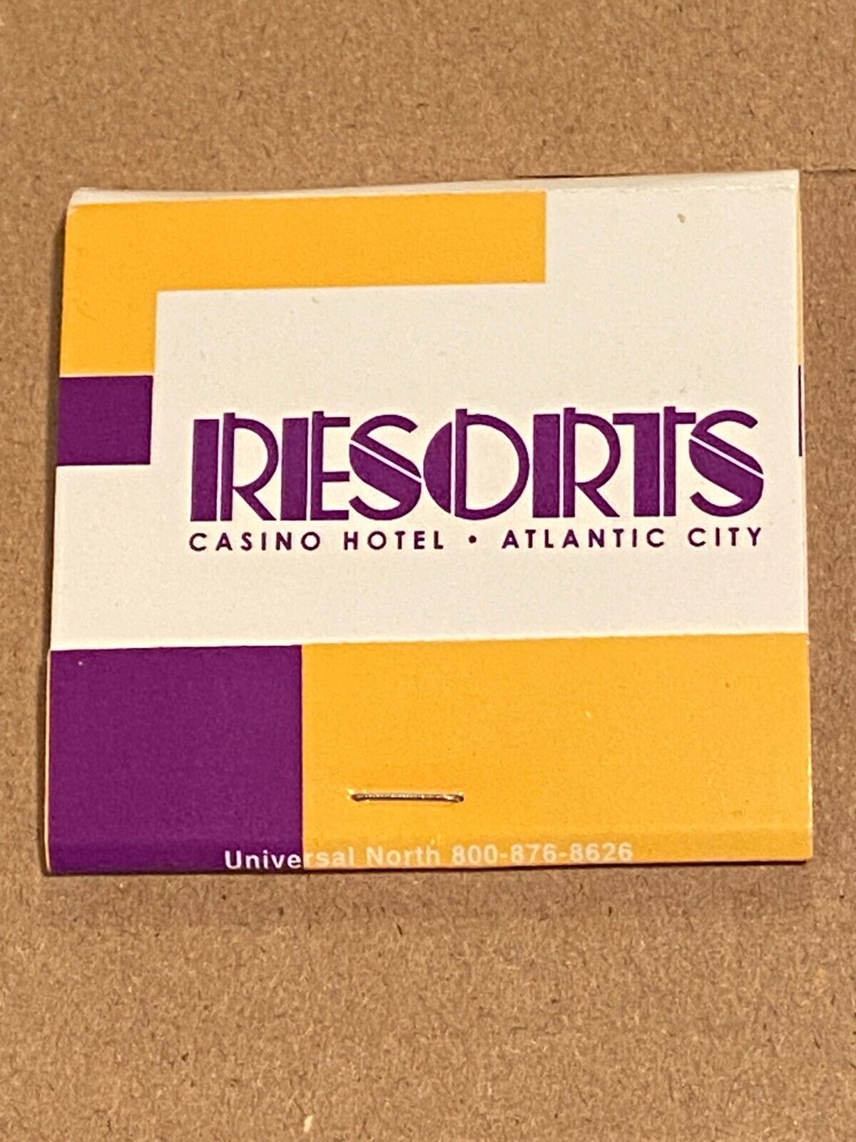Primary image for Early 2000 Resorts Casino Hotel Atlantic City Matchbook *New/Unused* DTB