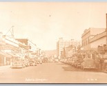 RPPC Street View Uptown Astoria Oregon OR 1936 UNP Postcard K3 - £32.65 GBP