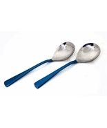 Stainless Steel Copper With Colored Hammered Handle Dinnerware Serving S... - $20.65 CAD