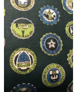 Vintage 50s Cotton Fabric University College Theme Menswear Pajamas Shor... - $855.30 MXN