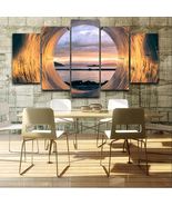 Abstract Wave Seascape 5 PC canvas Wall Art Picture HomeDecor Large Sz N... - £43.16 GBP