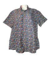 Rue Saint-Patrick Mens Medium Floral Shirt Button Up Contrasting Pattern... - €12,59 EUR
